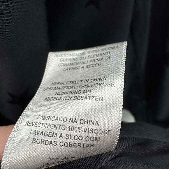 Equipment x Tabitha Simmons Blazer Hamptons Star Print Embossed Jacket Size 8 - Picture 9 of 9